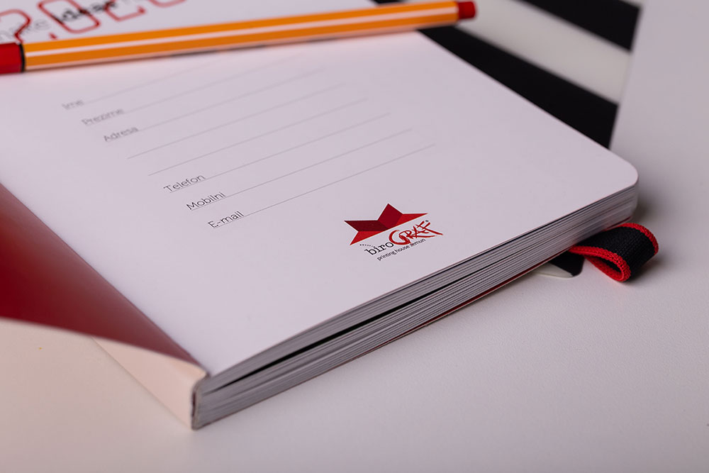 Diaries, notebooks, notepads are printed by BiroGraf