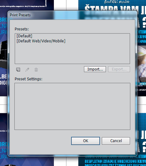 Inserting a color profile in Illustrator